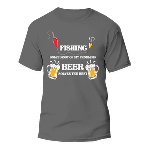 Fishing Solves All My Problem Man T-Shirt