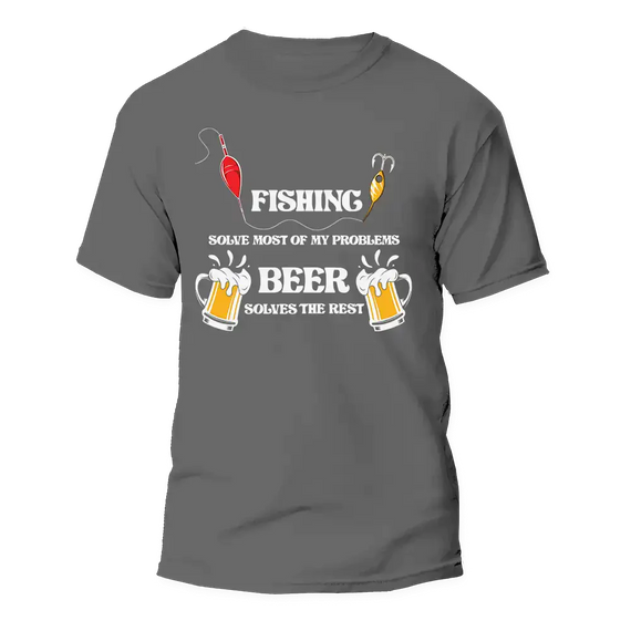 Fishing Solves All My Problem Man T-Shirt